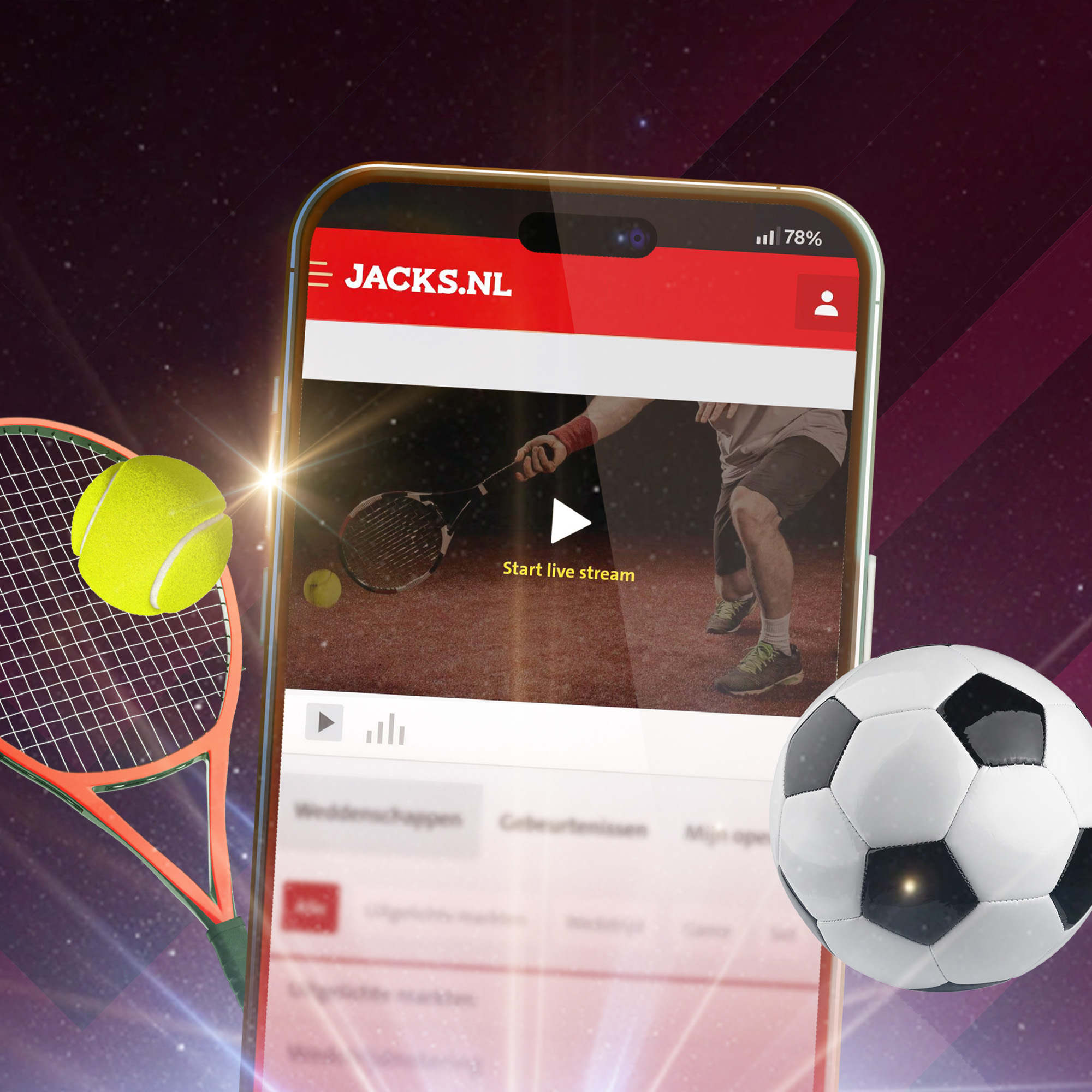 Livestreaming bij Jacks.nl